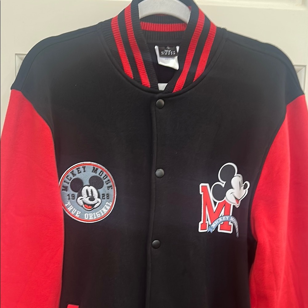 Mickey Mouse Jacket - Black and Red baseball style